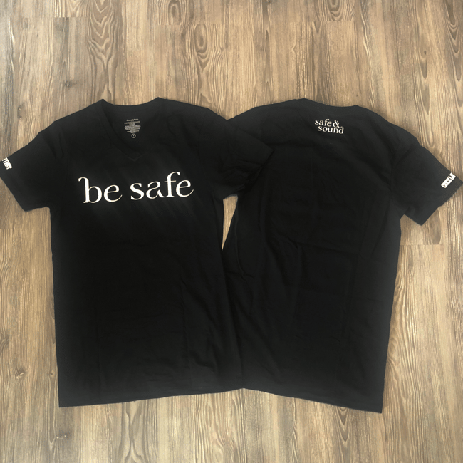BE SAFE V- Neck Tee 