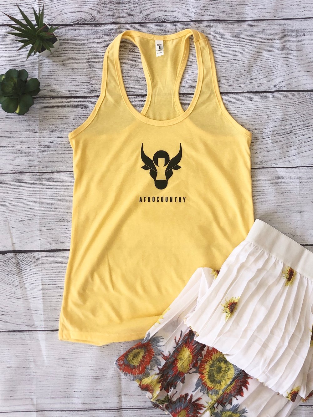 AfroCountry Tanks - Women Black Logo