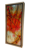 Original Canvas - Japanese Maple on Crimson/Grey/Sienna - 50cm x 20cm