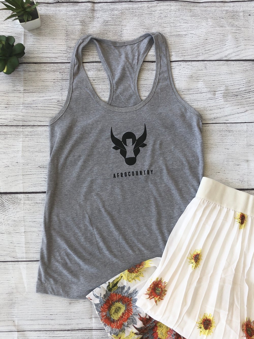 AfroCountry Tanks - Women Black Logo