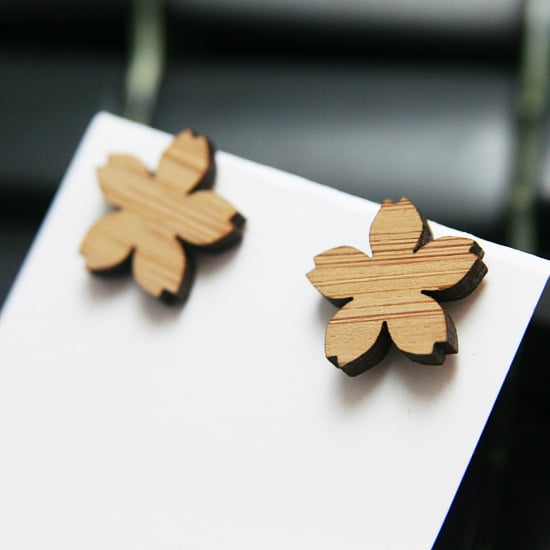 Image of Bamboo Sakura Stud Earrings