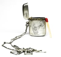 Image 3 of Hand Engraved Antique Match Safe 