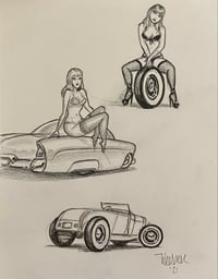 Sketch Page/Cars & Girls