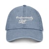 Professionally Lit Denim Hat(Blue/White/Black) 