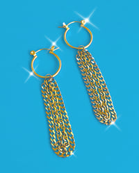 Image 1 of CHAIN DROP HOOPS 