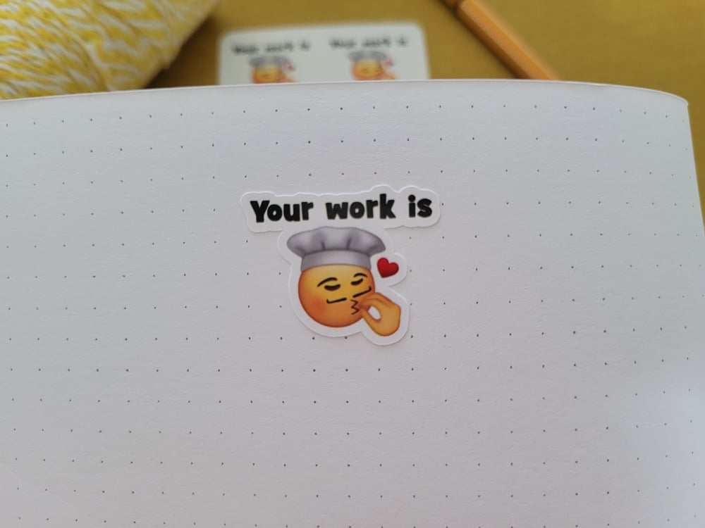 Chef's Kiss Sticker Sheet