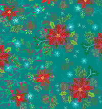 Snowed In Floral Teal