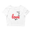 FOTL Crop Tee (White/Black/Red)