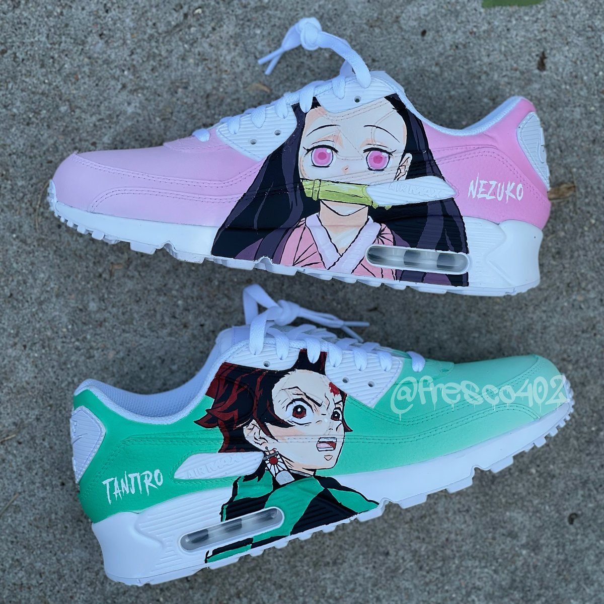 Demon Slayer Anime Shoes Custom Hand Painted Shoes Anime Demon