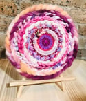 Swirling in Pink Circular Weaving