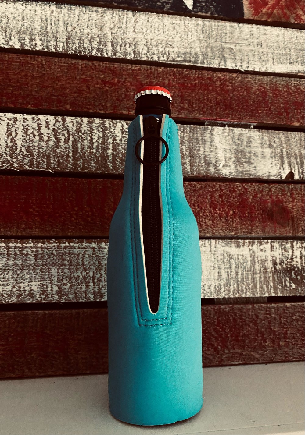 Logo Zipper Bottle Koozies