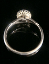 EDWARDIAN 18CT YELLOW GOLD NATURAL SAPPHIRE OLD CUT DIAMOND CLUSTER HALO RING