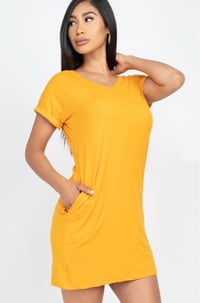 EVERYDAY T-SHIRT DRESS (GOLD)