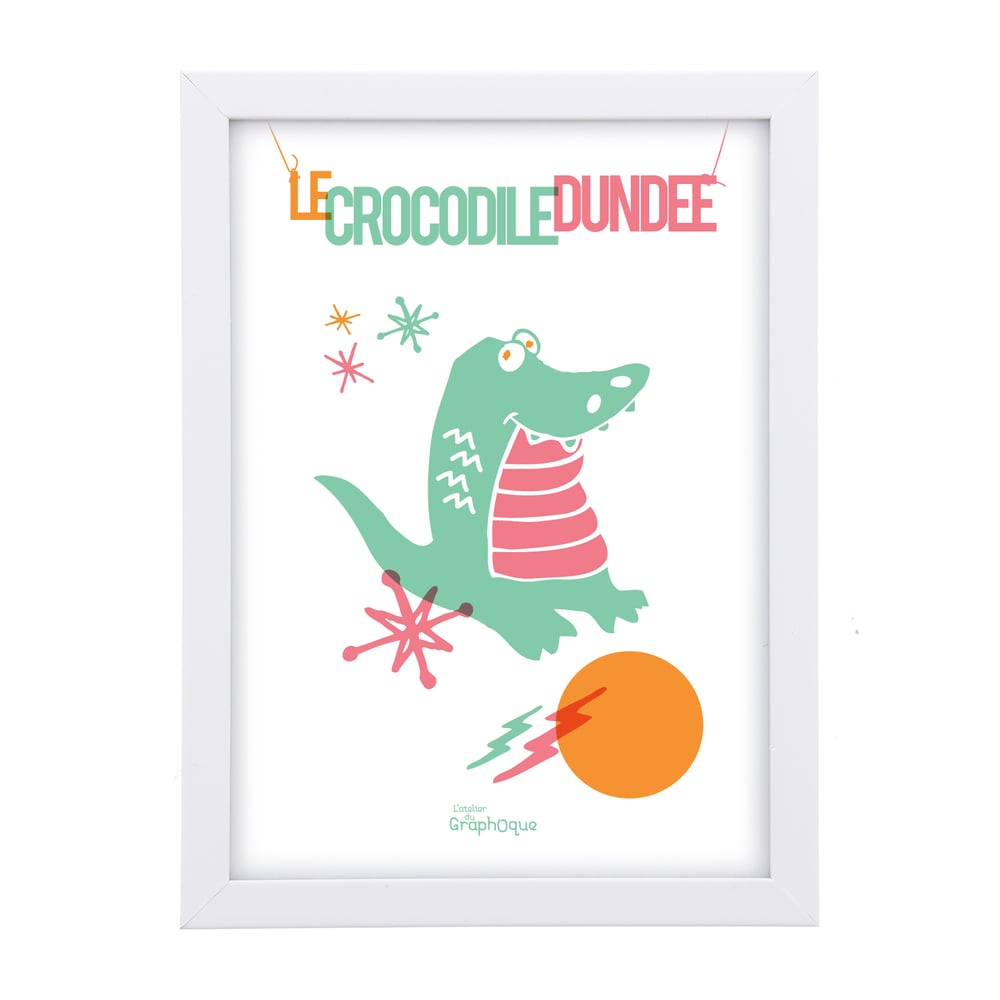 Image of Petit cadre déco - Crocodile Dundee
