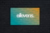 E11evens - 5x3ft lightweight green/yellow gradient mesh banner