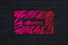 E11evens - 5x3ft pink gradient tiger style mesh banner