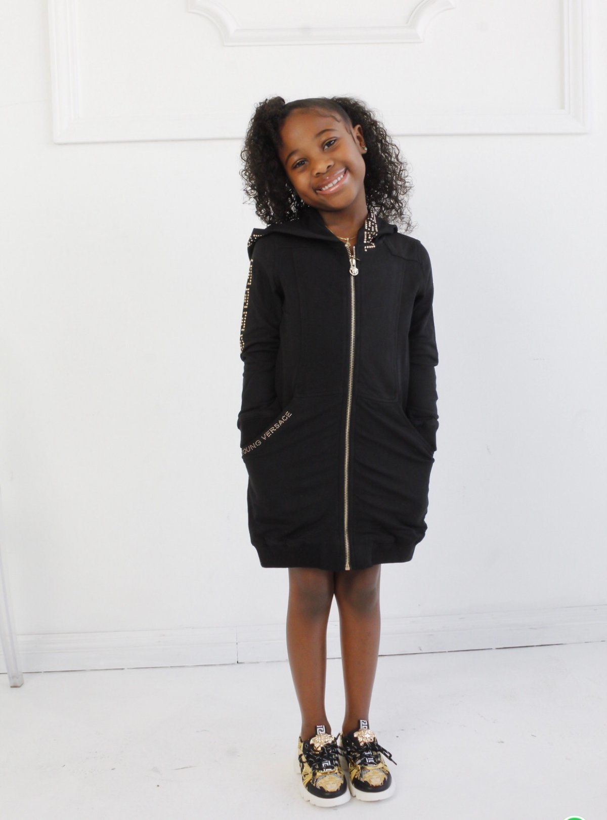 Image of Golden Hoodie Dress