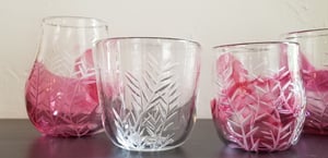 Image of Bamboo leaf pattern cup