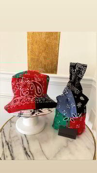 Image 1 of Bandana Multi colored Bucket Hat