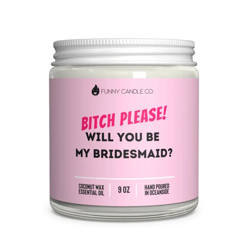 Be My Bridesmaid Candle