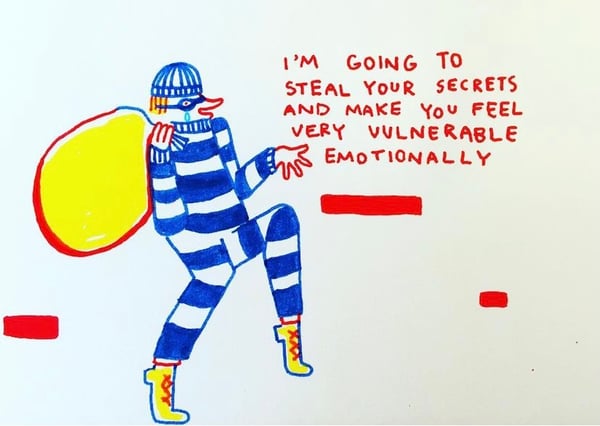 Image of 'feelings thief' Print
