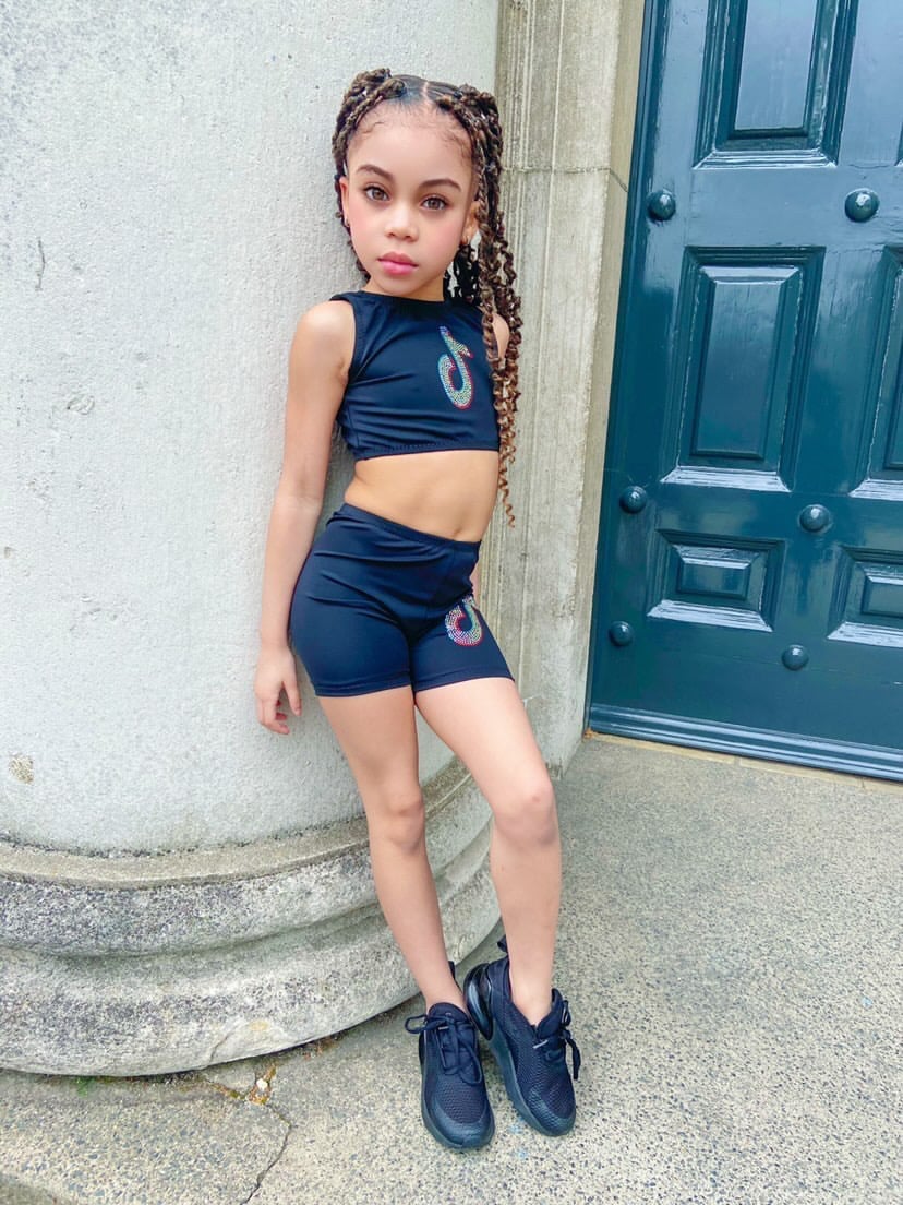 Image of TikTok rhinestones two piece
