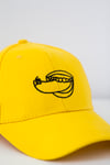 Gorra bordada 'En la punta de la lengua' Amarilla