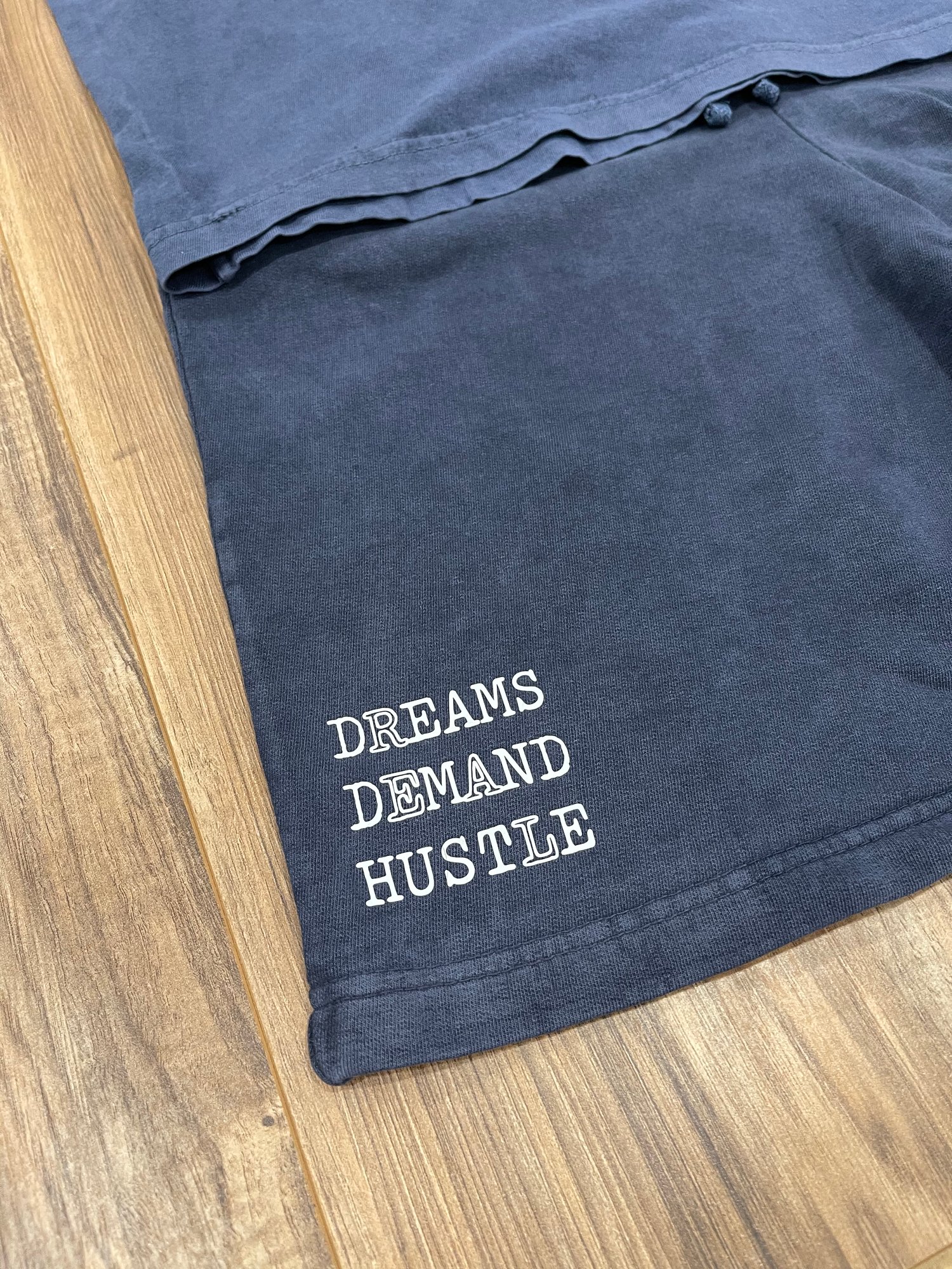 Image of Dreams Demand Real Hustle denim set