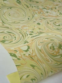 Image 2 of Marbled Paper Gouache on Sorbet Yellow - 1/2 sheets