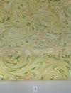 Marbled Paper Gouache on Sorbet Yellow - 1/2 sheets