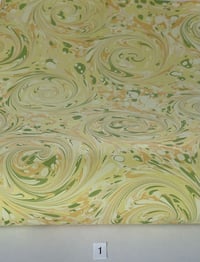 Image 1 of Marbled Paper Gouache on Sorbet Yellow - 1/2 sheets