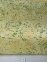 Image 3 of Marbled Paper Gouache on Sorbet Yellow - 1/2 sheets
