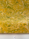 Marbled Paper Gouache on Citrine - 1/2 sheets