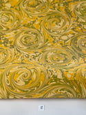 Marbled Paper Gouache on Citrine - 1/2 sheets