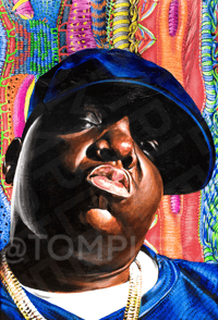 Biggie Smalls Print by Tomplexx