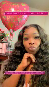 Image 1 of   Loose-deep 4x4 Closure Wigs 