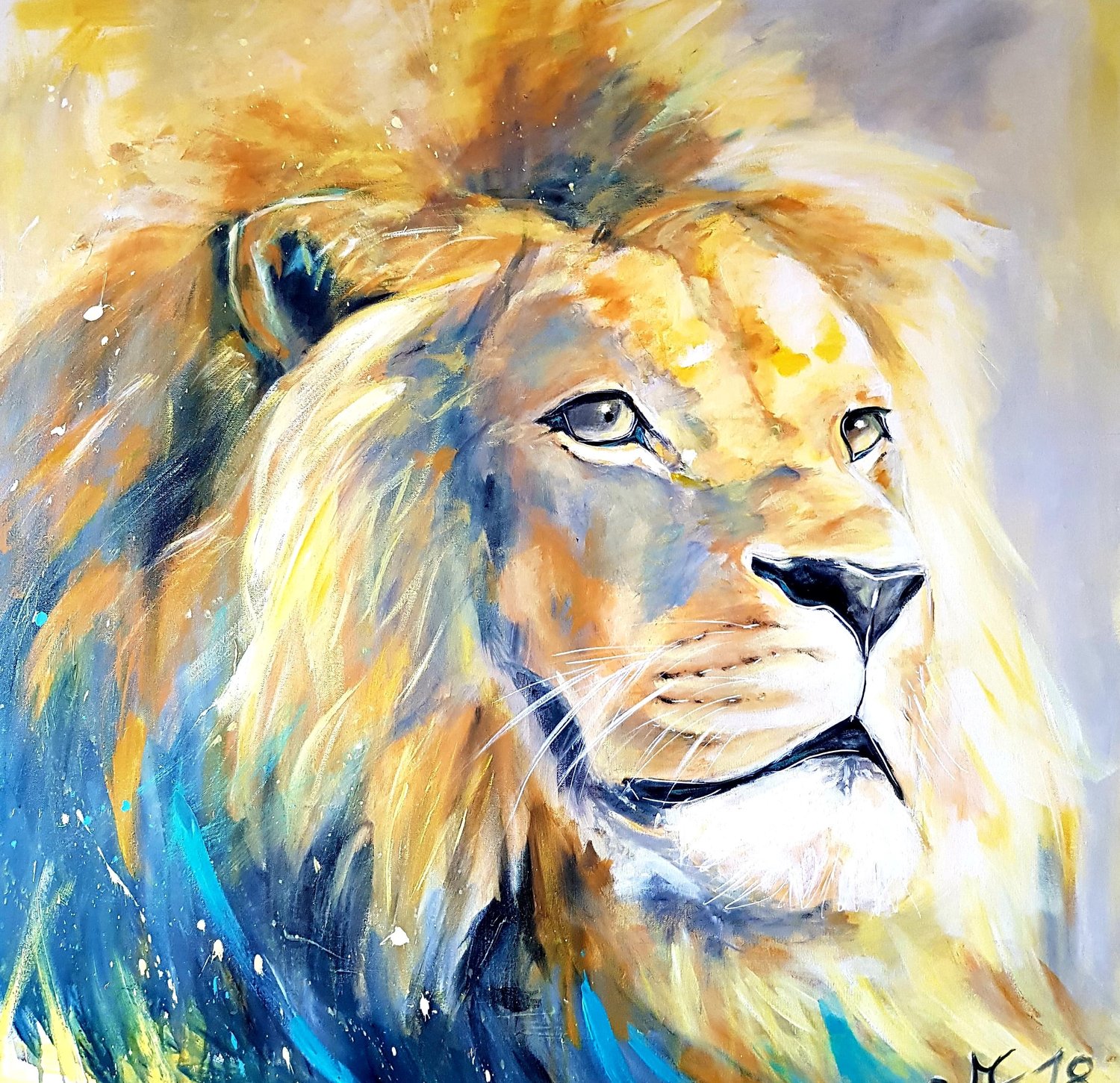 Aslan Narnia Watercolor Lions | Greeting Card