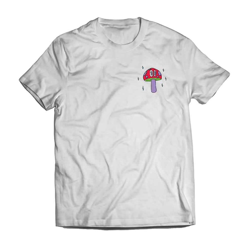 Image of PSILOCYBIN T-Shirt (White) 