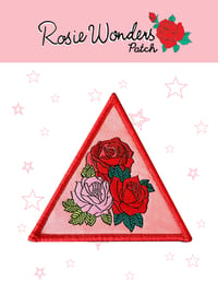 Image 3 of Triangle Roses Iron on Patch