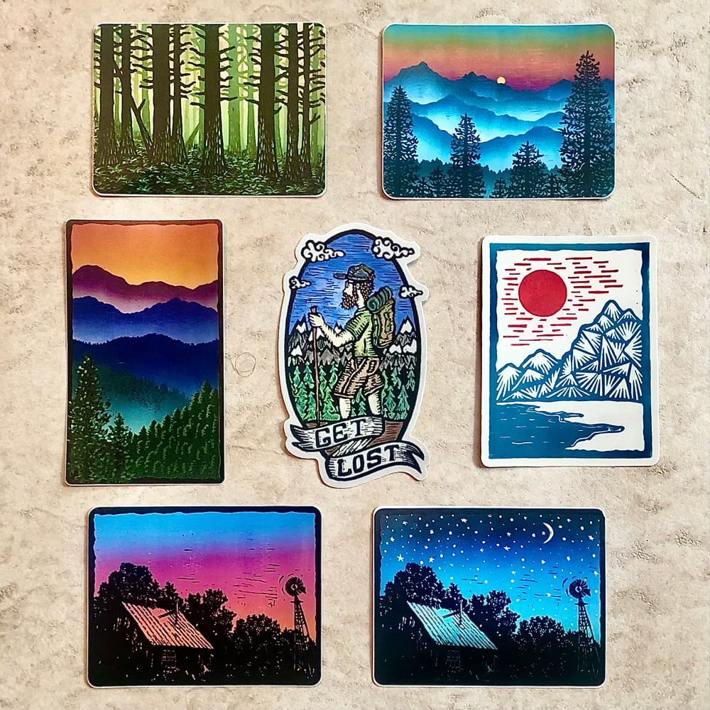Image of Get Lost sticker pack