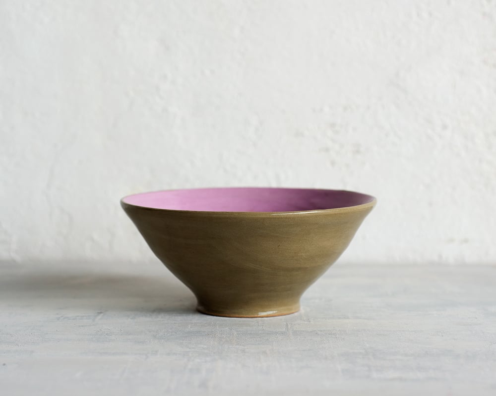 Image of Green, Violet & Gold Desert Bowl