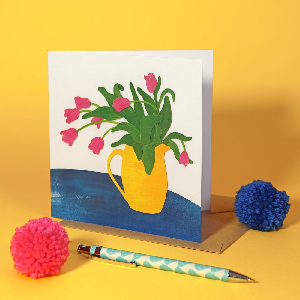 Tulips Greetings Card