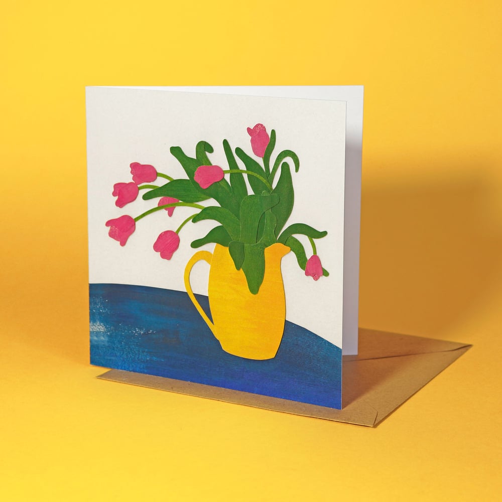 Tulips Greetings Card