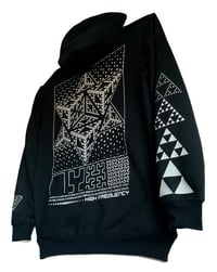 Image 1 of A Fractal Is……GLOW IN THE DARK HOODIE 