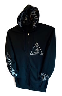 Image 2 of A Fractal Is……GLOW IN THE DARK HOODIE 