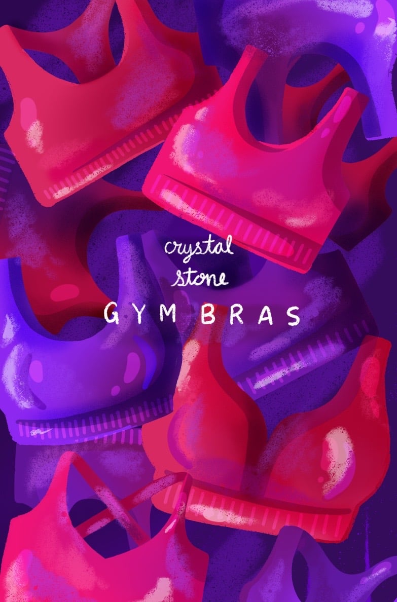 Gym Bras - Crystal Stone