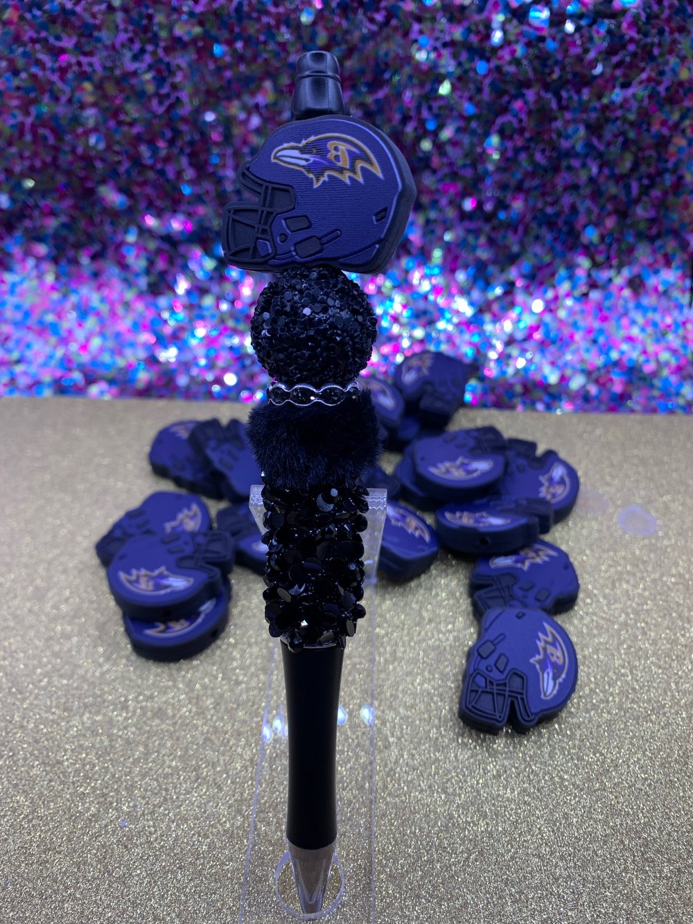 Image of Football Helmets Silicone Bead