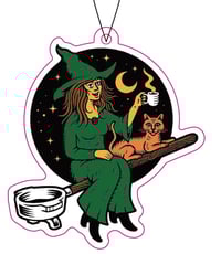 Image 2 of RR #133 Death By Coffee Witch Air Freshener 