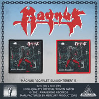 MAGNUS - Scarlet Slaughterer - Cover Artwork Patch - B
