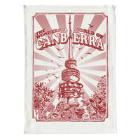 Image 1 of The Wonderful World of Canberra Tea Towel